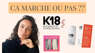 MASQUE K18  AVANT  APRES sur cheveux bouclés [upl. by Apollus158]