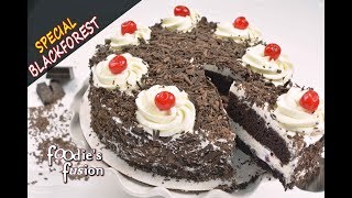 ব্ল্যাক ফরেস্ট কেক চুলায় তৈরী চকলেট কেক Easy Black Forest Cake without Oven Birthday Cake Bangla [upl. by Dan349]