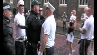 Loyalist bandsmen break determination outside St Patricks Church [upl. by Ariela709]