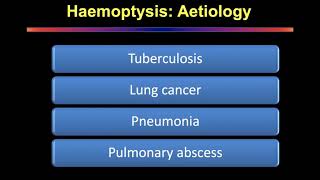 Hemoptysis [upl. by Hackathorn]