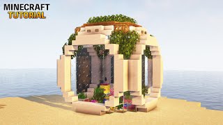 【マイクラ】簡単な水槽の作り方。丸くて可愛いアクアリウム【マインクラフト】【建築講座】【Minecraft】 [upl. by Udelle]