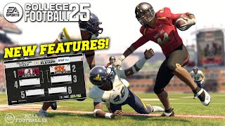 All the New Features in College Football 25 that were Not in NCAA 14 [upl. by Destinee]