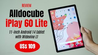 Alldocube iPlay 60 LITE review Worlds first Android 14 tablet [upl. by Onibas]