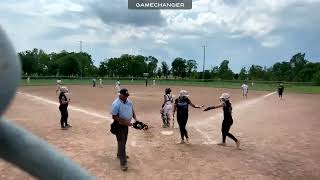 Aly Seuberling 2026 2 RBI single at Stingrays Showcase [upl. by Ryan]