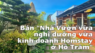 24 Cần bán mảnh đất vườn 1400m2 tại Phước Tân Xuyên Mộc BRVT  Biển Hồ Tràm 8’ 19x75 [upl. by Arimat]