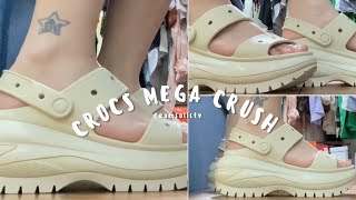 CROCS MEGA CRUSH SANDALS REVIEWON FEET [upl. by Lizbeth]