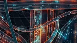 stock footage intelligent vehicles cars communicating ai logistic autonomous delivery vehicles iot g [upl. by Dever]