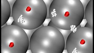 Path integral molecular dynamics of a waterhydroxyl overlayer on Pt111 at 160 K [upl. by Alaet]