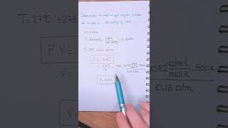 QUÍMICA  Ejercicio de GASES ► Leyes de los gases [upl. by Anelle485]