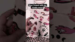 How I Travel with my Kindle Oasis shortsshortsfeedreadingbooktubetravelreading [upl. by Nallaf971]