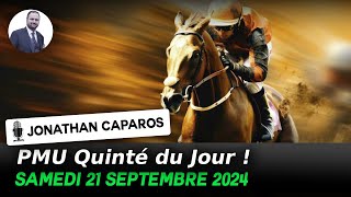 Présentation du Quinté PMU ce samedi 21 septembre à Chantilly  un gros handicap pour 3 ans [upl. by Bette]