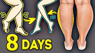 8 DAYS SLIM CALF WORKOUT  BEST CALVES SLIMMING EXERCISES [upl. by Solon]