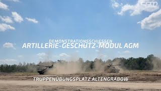 DemoSchießen AGM von KNDS auf Boxer RCH 155 und GDELS Piranha neu [upl. by Ricky]