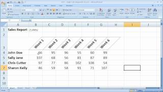 Excel Formatting Tip 7  Angle Cells Diagonally in Excel Make Better Looking Reports and Tables [upl. by Acinyt966]