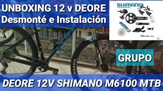 INSTALANDO  Grupo Shimano Deore M6100 12v Monoplato Hidráulico [upl. by Einnor]