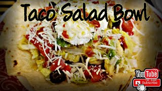 Taco Salad Recipe  Mexican Taco Salad  Taco Bowl  Southwestern Salad Bowl FooDiva 7 [upl. by Jahdal]