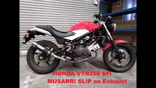 Honda VTR250 EFi 08 with Musarri Exhaust  Hell yeah 1010 Value [upl. by Jagir]