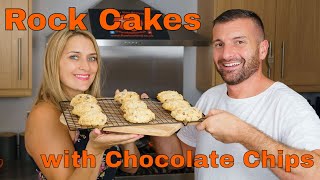 How to make Rock Cakes with Chocolate Chips  British Cake Recipe [upl. by Tdnarb107]