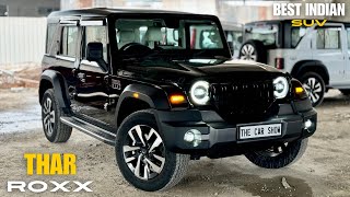 New Mahindra Thar ROXX 2024 🔥 4x4 Diesel AT  2249L  Black Colour  Ax7L Top Model Detailed Review [upl. by Atwood]