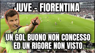 JUVENTUS  Fiorentina  GOAL REGOLARE ANNULLATO e RIGORE NON VISTO [upl. by Assenay]