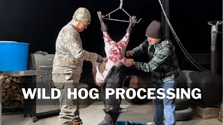 DIY how to PROCESS a WILD HOG  Catch and Clean [upl. by Ajani770]