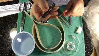 Making a custom leather belt 1  как сделать кожаный ремень  design transfer [upl. by Imeon]