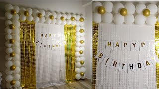 Birthday decoration ideas at home how to decorate birthday party at home [upl. by Ranique]