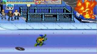 Teenage Mutant Ninja Turtles Red Sky Battle OPENBOR 1080P HD Playthrough  STAGE 1 [upl. by Ross]