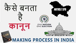 How A Law Is Made  Law Making Process In India  Hindi [upl. by Bovill]