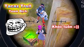 Địch bị kẹt dưới bờ biển  Tacaz Troll cả team khóc luôn PUBG Mobile [upl. by Vidovic753]