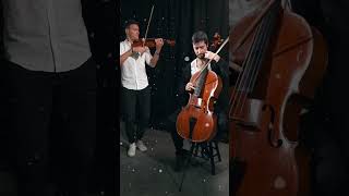 Jingle Bell Rock violin and cello improvisation shorts music christmas [upl. by Rooke]