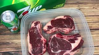 GRILLED STEAK WITH 7UP MARINADE [upl. by Vandervelde]