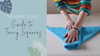 Terry Squares  How to Use and How to Fold Traditional Terry Cloth Nappies [upl. by Lenora]