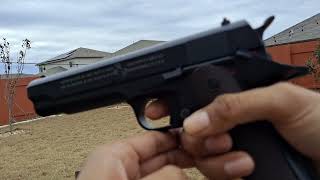 Colt 1911 CO2 Armorer Works Full Metal  Review amp Gameplay   Airsoft Review en Español [upl. by Soalokin]