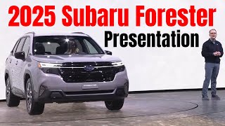 2025 Subaru Forester Presentation at at AutoMobility LA [upl. by Felicity]