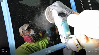 How professionals remove a scratch from glass  Fix glass scratch [upl. by Prospero]