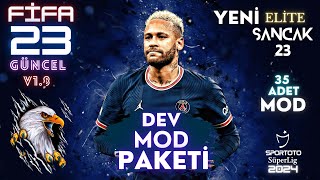 FİFA 23  DEV MOD PAKETİ  2024  YENİ YAMA  SaNCaK 23  TRANSFER YAMASI  V18  güncel fc24 [upl. by Hgielrebmik]