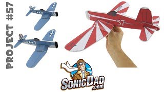 Make a Foam Airplane that is Better Than Balsa Wood SonicDad Project 57  the F4U Corsair [upl. by Notsyrb286]