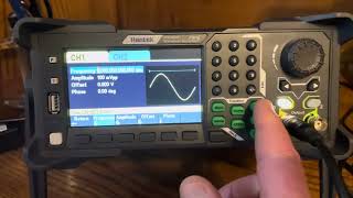 How to Hantek HDG3000B for basic RF signal generation [upl. by Leuamme]