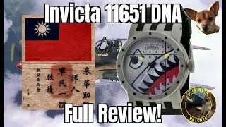 Invicta 11651 DNA Flying Tigers Quartz Watch Review [upl. by Tongue]