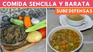 Comida NUTRITIVA y BARATA con Lentejas SUBE TUS DEFENSAS Cocina de Addy [upl. by Bill]