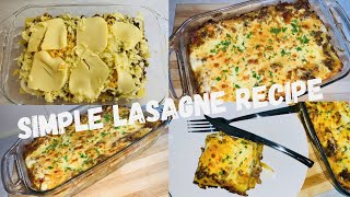 How to make simple lasagne South Africa [upl. by Wilek]