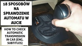 JAK SPRAWDZIĆ AUTOMATYCZNĄ SKRZYNIĘ BIEGÓW ZF 5HP 6HP AUDI BMW JAGUAR LAND ROVER E39 E60 E90 E65 E70 [upl. by Ndnarb]