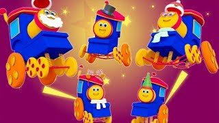 Xmas Finger Family  Bob The Train  Kindergarten Nursery Rhyme For Kids  Toddlers Video [upl. by Adiell12]