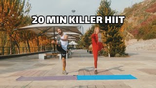 20 MIN CARDIO HIIT WORKOUT  Full Body No Equipment No Repeats [upl. by Akinar591]