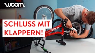 Kettenschutz amp Kettenspannung am Kinderrad einstellen  woom ORIGINAL Modelljahre ab Nov 2020 [upl. by Latashia966]