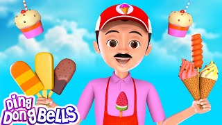 Ice Cream Wala  आइस क्रीम वाला  Kids Rhyme in Hindi  Ding Dong Bells [upl. by Hersh485]