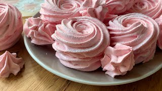 Russian Strawberry Zephyr recipe Marshmallow [upl. by Lipp274]