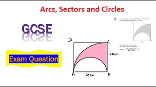 GCSE Non Calculator Arcs Sectors and Circles 2 [upl. by Peddada154]