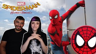 My Girlfriend Watches Spiderman Homecoming For The FIRST TIME  Movie Reaction [upl. by Idroj]